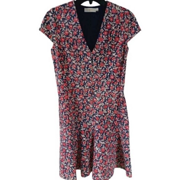 Tory Burch Calico Fit & Flare Floral Ponte Dress XS NWOT - Picture 6 of 9
